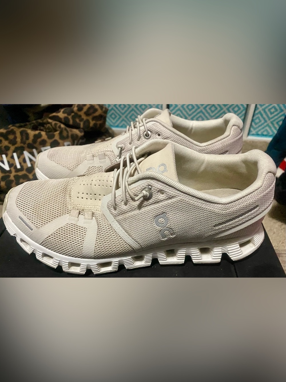 On Cloud Sneakers in Pearl